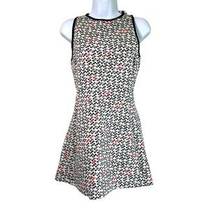 THE KIT Black White Logo Racerback Mini Dress Womens S Avant Garde Unique